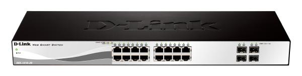 D-Link DGS-1210, 20-Port Gigabit Smart Managed Switch with 16 BASE-T and 4 SFP Ports