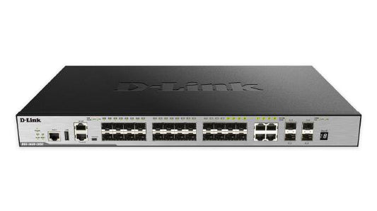 D-Link DGS-3630, 28-Port Stackable Managed Switch with Standard Image with 20 SFP, 4 Combo BASE-T/SFP and 4 (10G) SFP+ Ports