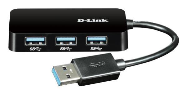 D-Link 4-Port SuperSpeed USB 3.0 Portable Hub