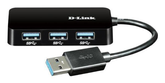 D-Link 4-Port SuperSpeed USB 3.0 Portable Hub