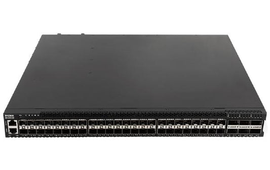 D-Link DXS-3610, 54-Port Stackable 10G Managed Switch with 48 (10G)SFP/SFP+ and 6 (40/100G) QSFP+/QSFP28 Ports