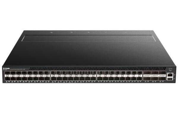D-Link DXS-5000, 54-Port Data Center Switch with 48 (10G) SFP+, 6 (40G) QSFP+ and 1 USB 2.0 Port