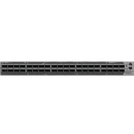 Mellanox Quantum HDR InfiniBand Switch, 40 QSFP56 ports, 2 Power Supplie s (AC), x86 dual core, standard depth, C2P airflow, Rail Kit