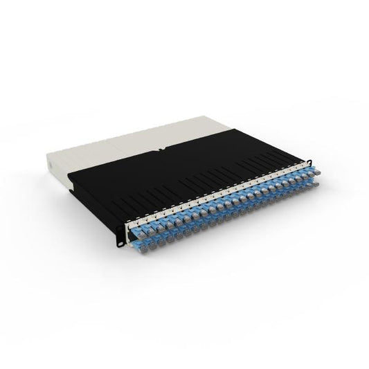 Patchbox.One 8RU STP Blue Cat6A Cable Management System, Includes 24x 8RU Blue Casettes, 3x Patchcatch Pairs &amp; 1x /Dev/Mount Pair