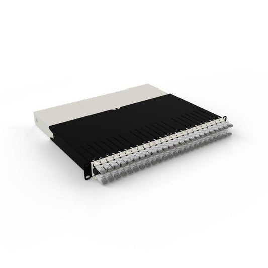 Patchbox.One 8RU STP White Cat6A Cable Management System, Includes 24x 8RU White Casettes, 3x Patchcatch Pairs &amp; 1x /Dev/Mount Pair