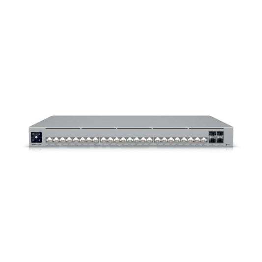 Ubiquiti USW-PRO-HD-24-POE Unifi 24-Port HD PoE Switch, 2x PoE++ 10Gbe Ports, 22x PoE++ 2.5Gbe Ports &amp; 4x SFP+ Ports, 600w PoE Budget, 1U