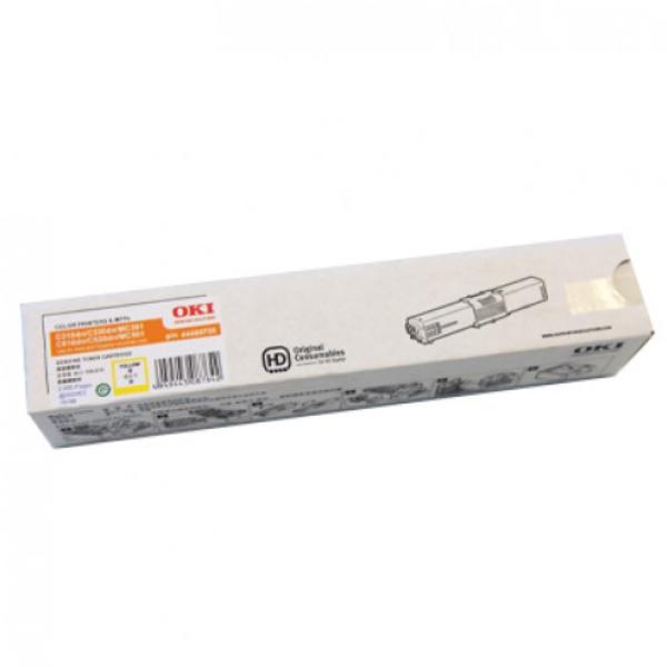 OKI Genuine Toner Cartridge For C310dn/330dn/331/MC361/362  Yellow; 2000 Pages @ 5% Coverage