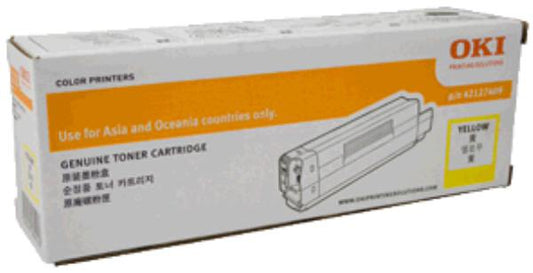OKI Genuine Toner Cartridge Yellow 6,000 Pages for C532, MC563 &amp; MC573 Printers