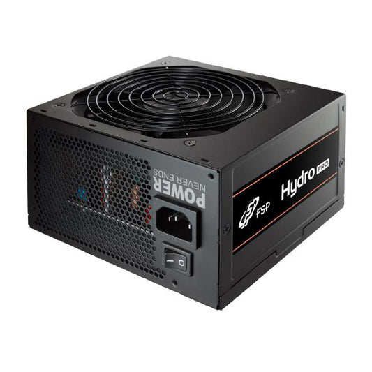 FSP Hydro PRO 800w Budget Power Supply, ATX Formfactor, 80+ Bronze Certified, Non-Modular Cabling, ATX 2.52 &amp; PCIe Gen 5 Supported, Black Colour