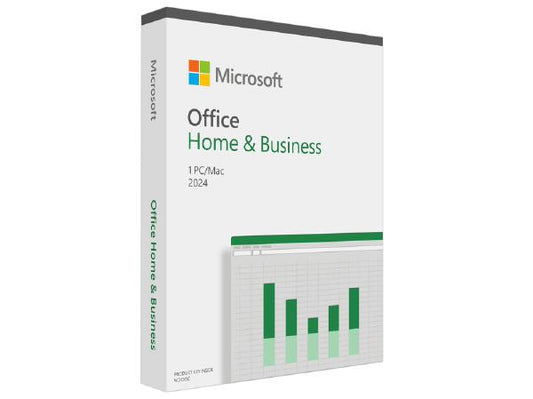 Microsoft Office Home &amp; Business 2024 - (Retail Box) 1 User 1 Device - Medialess