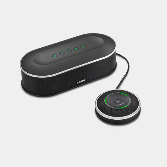 Yamaha YVC1000 Unified Communications Microphone &amp; Speaker System, USB and Bluetooth Speakerphone for Large Meeting Rooms - Black