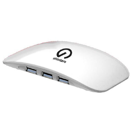 Shintaro 4 Port USB 2.0 Hub - Compact &amp; Lightweight Design for Multiple Device Connectivity