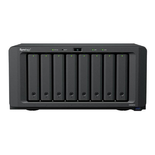 Synology DiskStation DS1825+ 8-Bay 3.5&quot; Diskless 2x 2.5 GbE (Tower), AMD Ryzen Quad Core 2.2GHz, 8GB RAM, 3x USB3.2, 2x Expan, 3 yr Wty SYN HDD ONLY