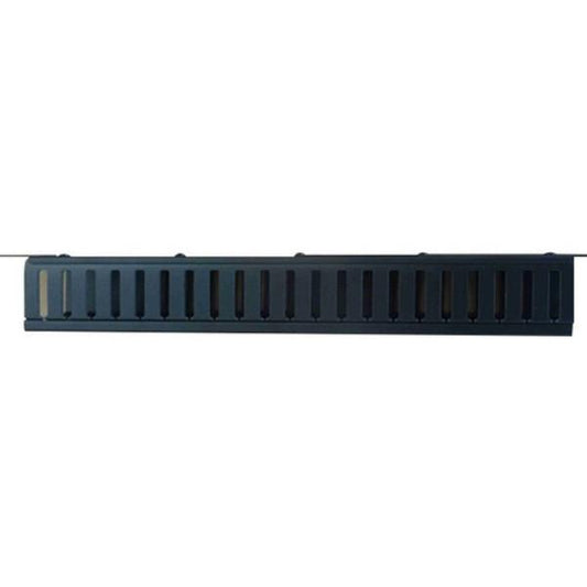 Vertiv 01230865 1U Plastic Horizontal Cable Manager, 19&quot; Rack mount, Black Gray