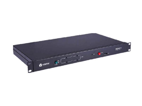Vertiv Liebert LTS Automatic Transfer Switch, 230V 16A, 6x IEC 60320 C13, 1x C19, IEC309, 1U Rack-Mountable