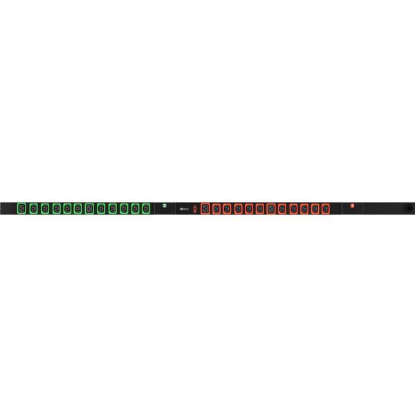 Vertiv Geist C1650L PDU, Basic 2P+E (IP44), 230V 32A, 4x U-Lock C19, 20x U-Lock C13, Vertical/Toolless, Cabinet/ Rackmountable, 3m Cord Length