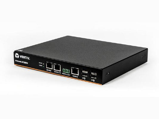 Vertiv Avocent 4-Port ACS800 Serial Console with Analog Modem, External AC/DC Power Brick - Jumper Cord: Plug C14 to Connector C13