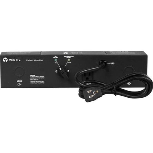 Vertiv Liebert PD5 20AC20 Micropod Maintenance Bypass for Liebert GXT5-3000IRT2UXL UPS (3000VA), 6x IEC 60320 C13, 1x C19