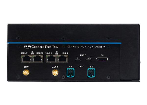 Connect Tech Anvil Embedded System with NVIDIA Jetson AGX Orin 64GB Module with Active Cooling and GMSL Camera Platform, (2) x 2TB NVMe, WiFi5