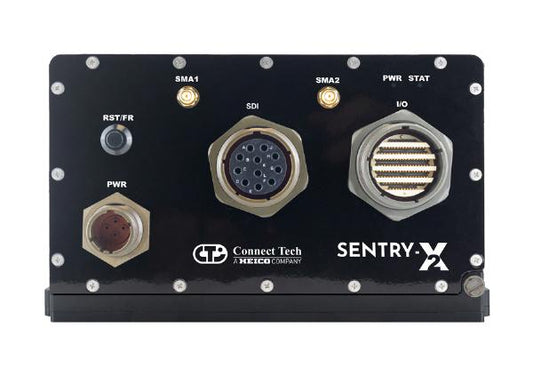 Connect Tech Sentry-X2 Embedded System with NVIDIA Jetson AGX Orin Industrial Module with Passive Cooling, 2 TB NVMe, 4x 3G-SDI inputs