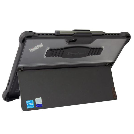 InfoCase Rugged Case with Silicone Hand Strap for Lenovo X12