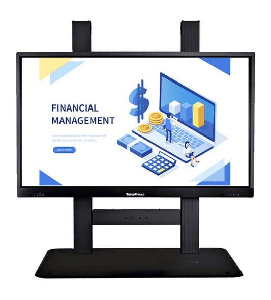 TouchBoard Free Standing Fixed Height System. VESA to 1200 x 600mm. Supports panels up to 136kg. Black.