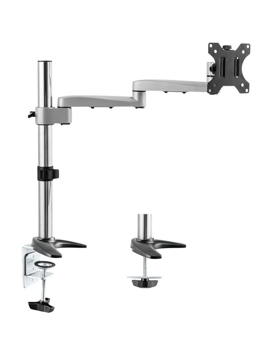 Astrotek Monitor Arm Desk Mount Height Adjustable Stand for Single LCD Display 23.8' 24' 27' 31.5' 32' 8kg 30Â° Tilt 180Â° Swivel 360Â° Pivot VESA