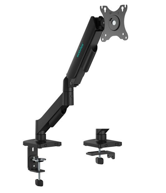 mbeatÂ® Activiva Ergolife Single-Screen Gas Spring Monitor Arm allows you to smoothly adjust the height angle and tilt of your screen with minimal