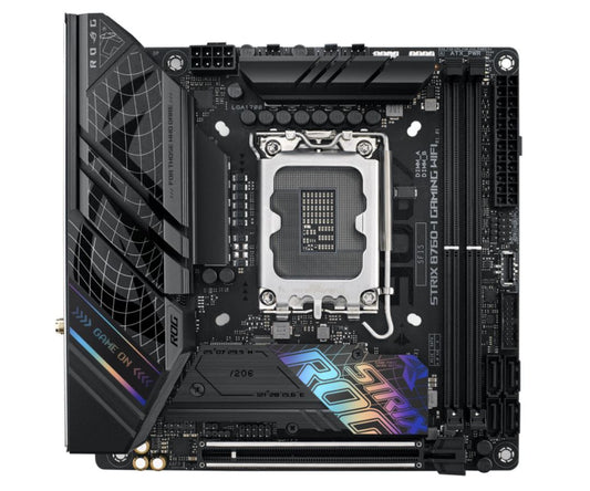 (Allocation TT) ASUS B760 ROG STRIX B760-I GAMING WIFI Intel LGA1700 Mini-ITX Motherboard 64GB, DDR5,1xPCIe 5.0 x16, 2xM.2, 4 xSATA,2.5Gb Ethernet,Wi-