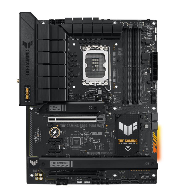 ASUS B760 TUF GAMING B760-PLUS WIFI Intel LGA 1700 ATX Motherboard 128GB,DDR5,1xPCIe 5.0 x16, 3xM.2,4 xSATA,1xHDMI,1xDP,1xVGA.2.5Gb Ethernet