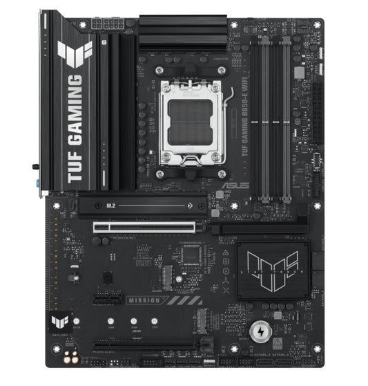 ASUS AMD B850 TUF GAMING B850-E WIFI (AM5)  ATX Motherboard, DDR5 256B, 1x PCIe 5.0 x16 slot, 3 x M.2 slots, 4 x SATA, Wi-Fi 6E, Realtek 2.5Gb