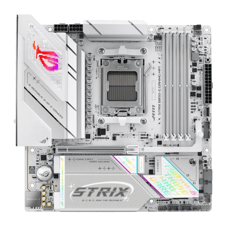 ASUS AMD ROG STRIX B850-G GAMING WIFI (AM5) Micro-ATX Motherboard, DDR5 256GB