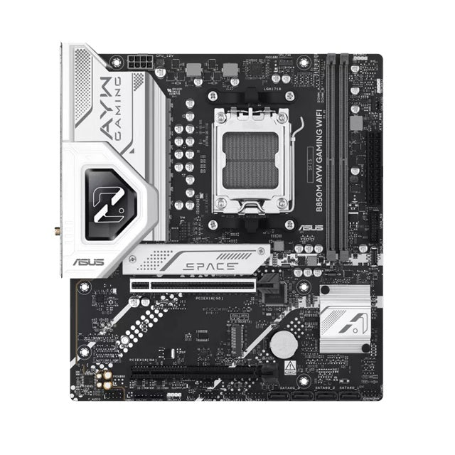 ASUS AMD B850M AYW GAMING WIFI (AM5) Micro-ATX Motherboard, 2DIMM, 128GB DDR5