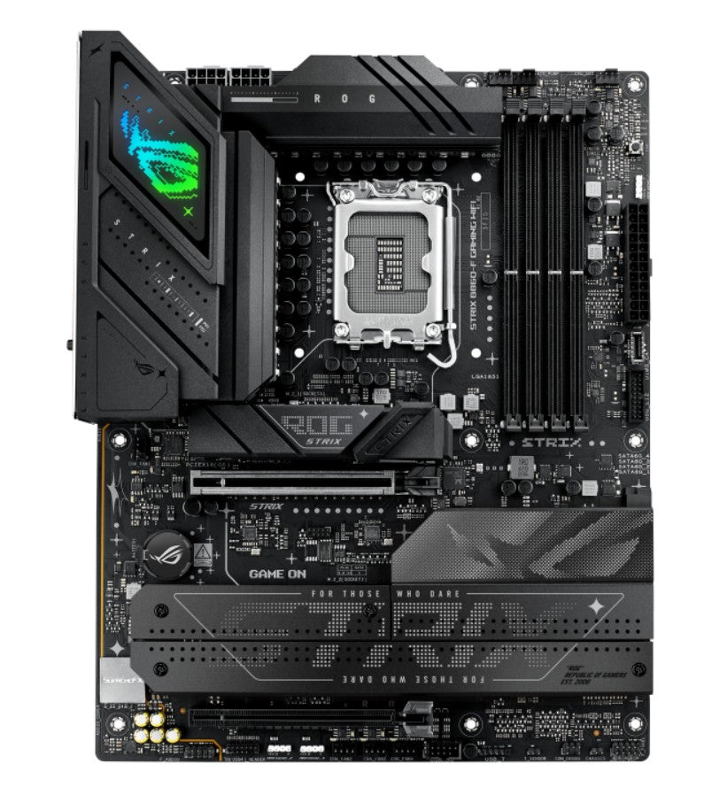 ASUS ROG STRIX B860-F GAMING WIFI LGA1851 ATX Motherboard 256GB, DDR5, 1 x PCIe 5.0, 4 x M.2 slots, 4 x SATA, WiFi 7, 1 x HDMI, 1 x DP