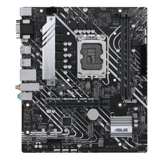 ASUS H610M PRIME H610M-A WIFI D4 Intel LGA 1700  mATX Motherboard, DDR4 64GB PCIe4.0, Dual M.2 slots, Intel® 1 Gb Ethernet, WIFI 5, DisplayPort, HDM