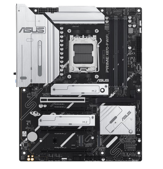 ASUS AMD PRIME X870-P WIFI-CSM (AM5) ATX Motherboard, DDR5 192GB, 1x PCIe 5.0 x16 slot, 4 x M.2 slots, 2x SATA, Wi-Fi 7, 1 x HDMI