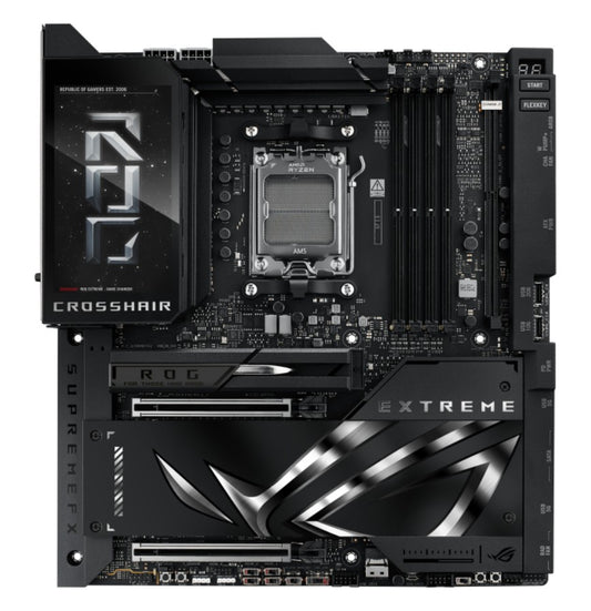 ASUS AMD ROG CROSSHAIR X870E EXTREME (AM5) E-ATX  Motherboard, DDR5 256GB, 2 x PCIe 5.0 x16 slots with Q-Release Slim, 5 x M.2 slots, 1x SlimSAS