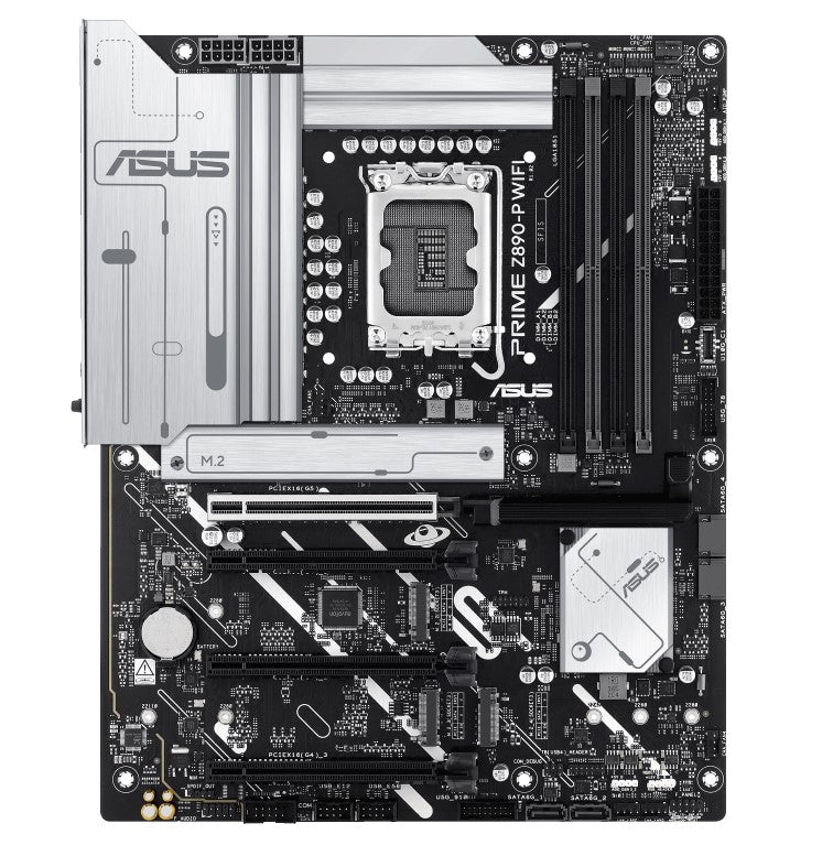 ASUS PRIME Z890-P WIFI-CSM LGA1851 ATX Motherboard 192GB, DDR5, 1 x PCIe 5.0 x16 slots, 4 x M.2 slots, 4 x SATA 6Gb/s