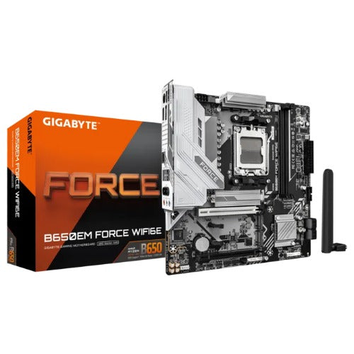 Gigabyte B650EM FORCE WF6E, AM5, Support for DDR5, 1 x HDMI port, 1 x PCI