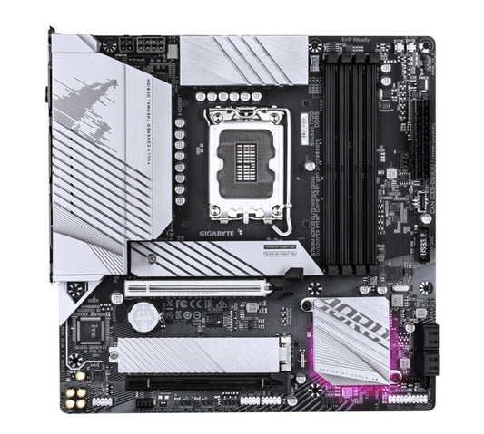 Gigabyte B760M AORUS ELITE WIFI6E GE Intel LGA 1700 mATX Motherboard, 4x DDR5 ~256GB, 2x PCI-E x16, 2x M.2, 4x SATA,  8x USB 3.2, 8x USB 2.0