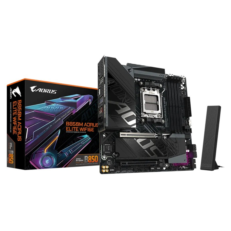 Gigabyte B850M A ELT WF6E, AM5 board with B850 chipset, DDR5 256GB, 16x PCIe5
