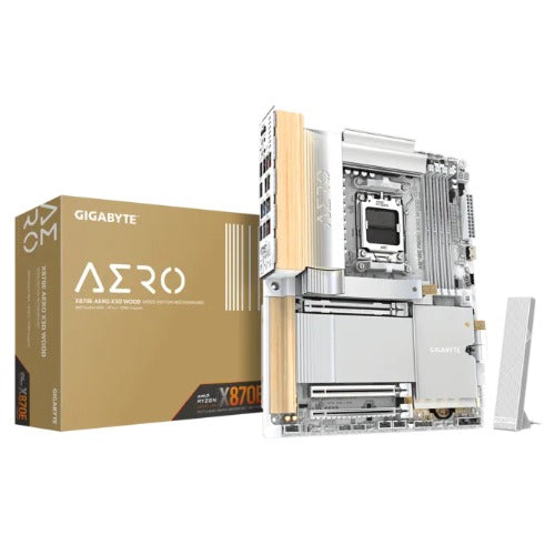 Gigabyte X870E AERO X3D WOOD AM5 DDR5 256GB USB4 Wi-Fi7 MT7927, RZ738 5GbE