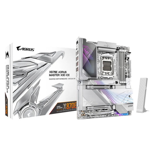 Gigabyte X870E A MASTER X3D ICE: AM5, DDR5 256GB, ALC1220, 10GbE+5GbE LAN