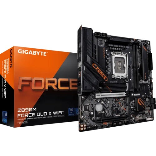 Gigabyte Z890M FORCE DUO X WIFI7 MB Intel LGA 1851 ATX Motherboard, 4x DDR5