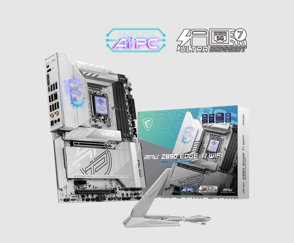 MSI MPG Z890 EDGE TI WIFI, INTEL Z890, 4x DDR5 256GB, 1x HDMI, 2x PCI-E x16 slot, 1x PCI-E x1, 5x M.2, 5x  USB 2.0, Intel® Killer™ BE1750x Wi-Fi 7 (LS