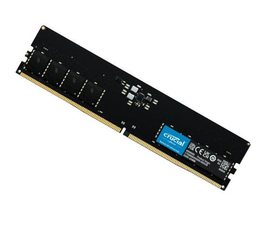 Crucial CT32G56C46U5,UDIMM, DDR5 32GB(1x32GB), 5600MHz, CL46, 1.1V, Limited Lifetime Warranty