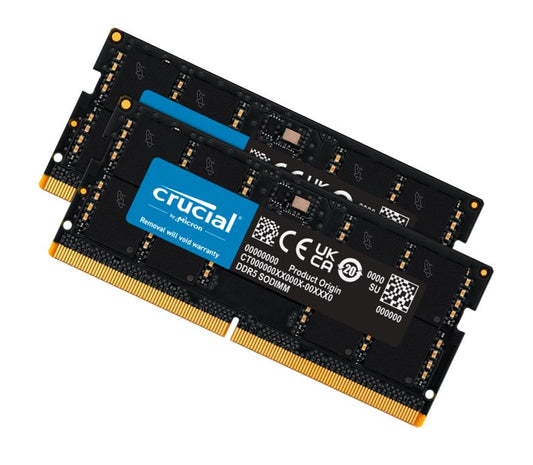 Crucial CT2K16G56C46S5, SODIMM, DDR5, 32GB(2x16GB), 5600MHz, CL46, 1.1V, Limited Lifetime Warranty
