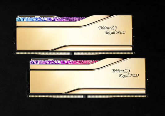 G.SKILL F5-6000J2636H32GX2-TR5NG 64GB (2 x 32GB)/ AMD EXPO/DDR5 6000 MT/s/ Timings 26-36-36-96 Voltage 1.45 V EXPO TZ5 Royal Neo G