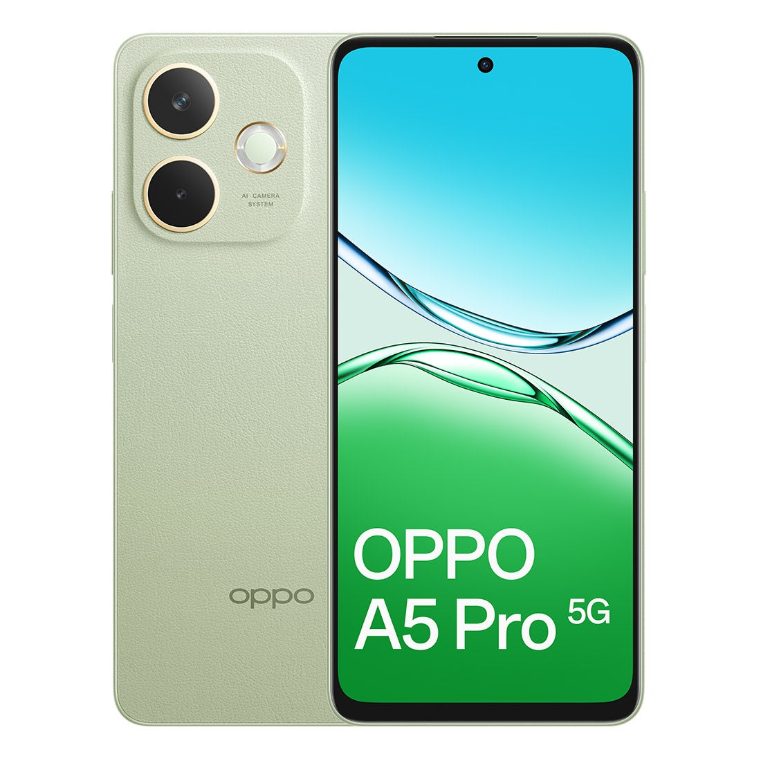 OPPO A5 Pro 5G 256GB - Olive Green (CPH2695AU GREEN)*AU STOCK*, 6.67', HD+, 120Hz, 8GB/256GB, 50MP/8MP, Dual SIM, 5800mAh, 2 Years Warranty