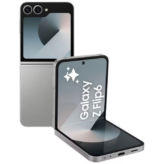 Samsung Galaxy Z Flip6 5G 512GB - Silver Shadow*AU STOCK*, 6.7', Full HD+, 120Hz, 12GB/512GB, 50MP/10MP, Single SIM + eSIM, 4000mAh, 2 Years Warranty